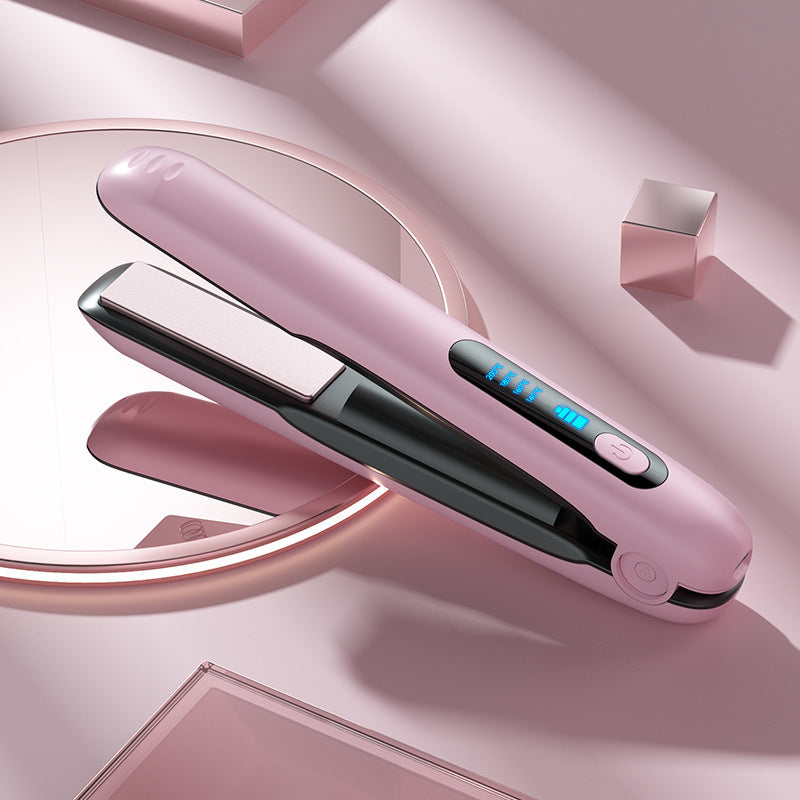 Cordless Hair Straightener — USB-Rechargeable Ceramic Plates & 60 Min Runtime