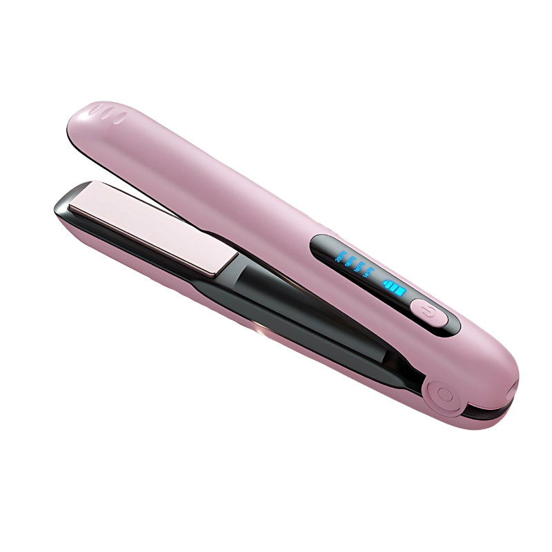 Cordless Hair Straightener — USB-Rechargeable Ceramic Plates & 60 Min Runtime