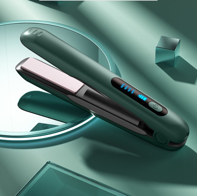 Cordless Hair Straightener — USB-Rechargeable Ceramic Plates & 60 Min Runtime