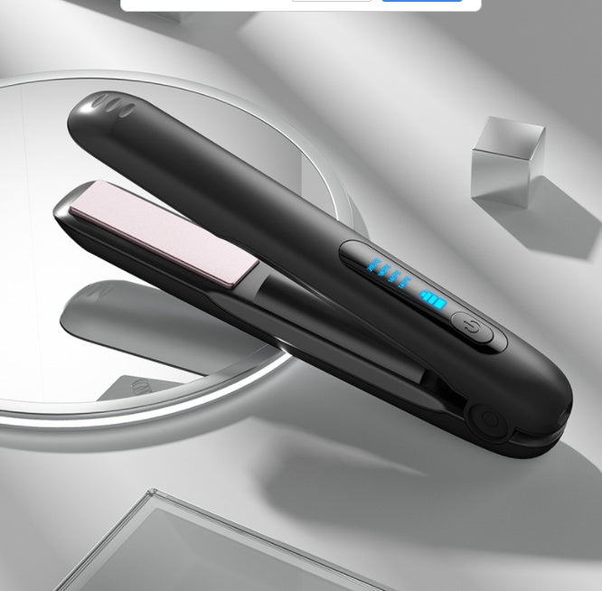 Cordless Hair Straightener — USB-Rechargeable Ceramic Plates & 60 Min Runtime