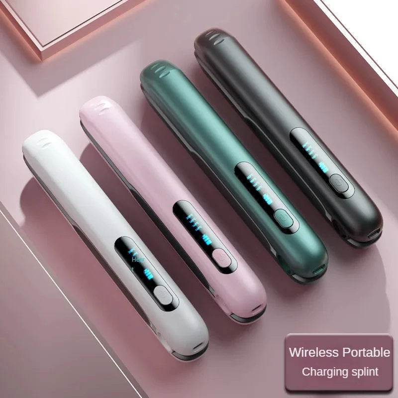 Cordless Hair Straightener — USB-Rechargeable Ceramic Plates & 60 Min Runtime