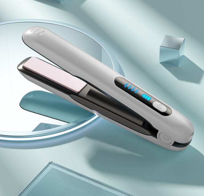 Cordless Hair Straightener — USB-Rechargeable Ceramic Plates & 60 Min Runtime