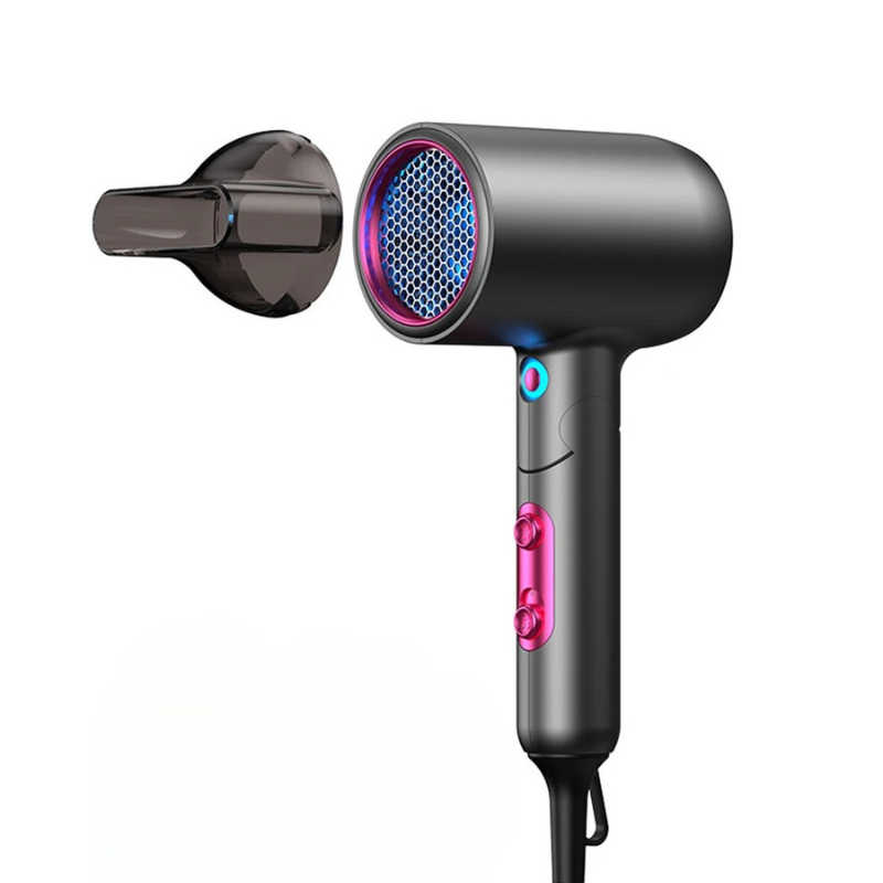 Foldable Ionic Hair Dryer – Portable, Low-Noise & Fast Drying | Dual Voltage for Travel