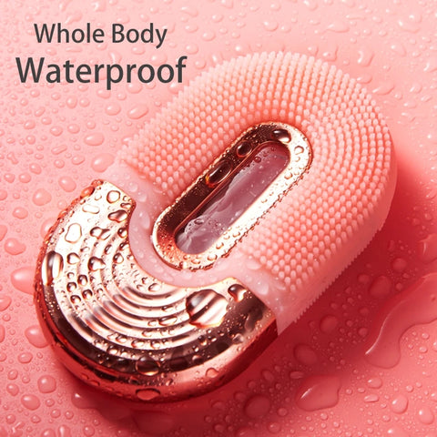 3-in-1 Electric Facial Cleansing Brush – High-Frequency Vibration Massager | 6 Speeds | Waterproof & Rechargeable
