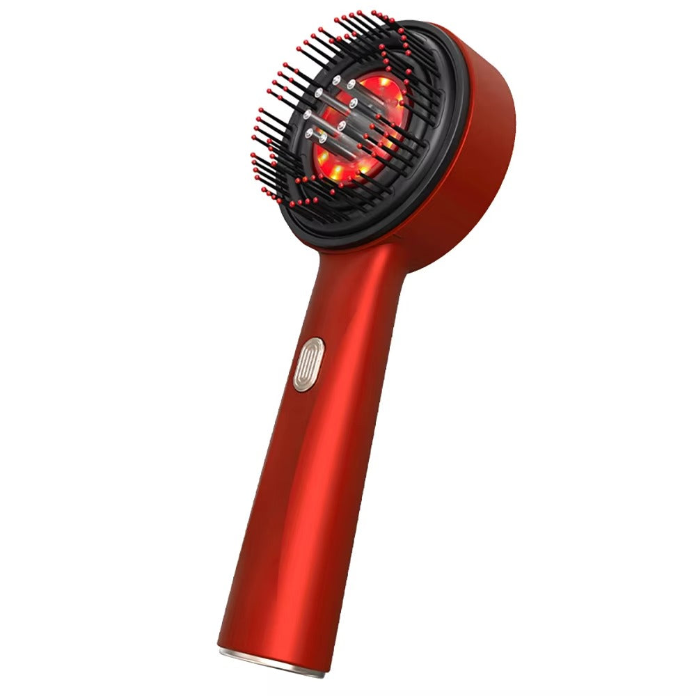 Microcurrent Scalp Massage Comb – Red Light Therapy | Rechargeable | Hair Care Liquid Compatible
