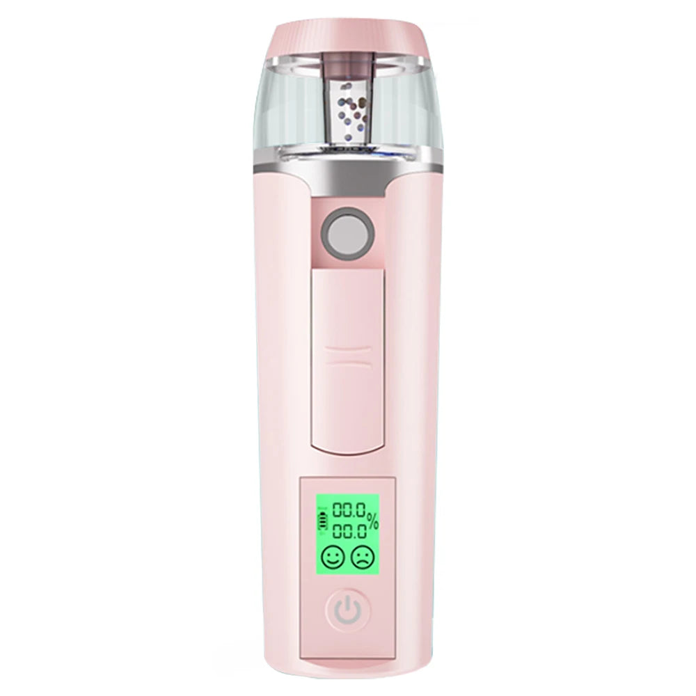 Nano Mist Sprayer with Negative Ions – Hydration & Oil Detection | 30ML Tank | USB Rechargeable