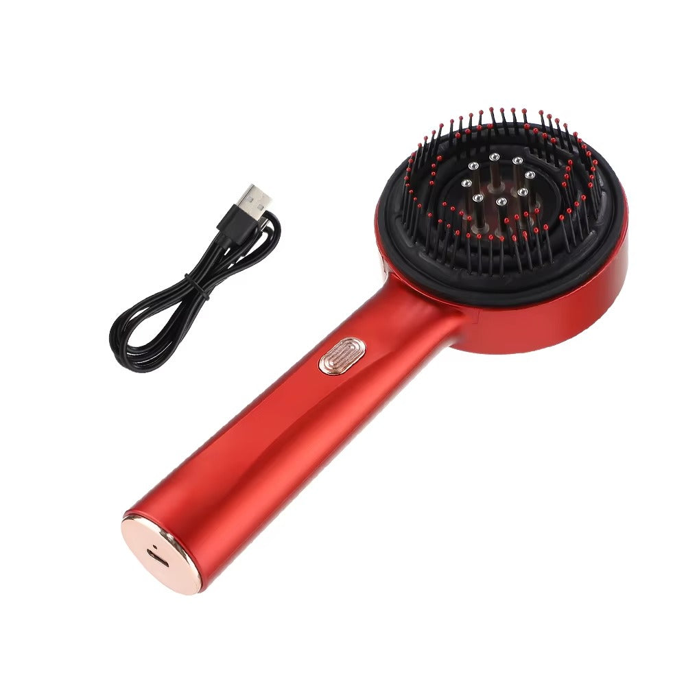 Microcurrent Scalp Massage Comb – Red Light Therapy | Rechargeable | Hair Care Liquid Compatible