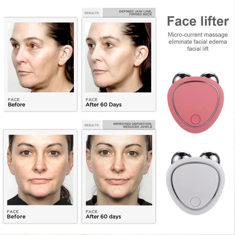 Microcurrent Facial Massager – 3-Mode Lifting Tool | USB Rechargeable | Compact Design