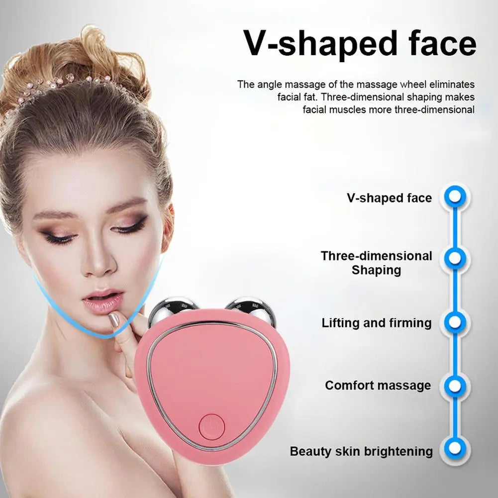 Microcurrent Facial Massager – 3-Mode Lifting Tool | USB Rechargeable | Compact Design