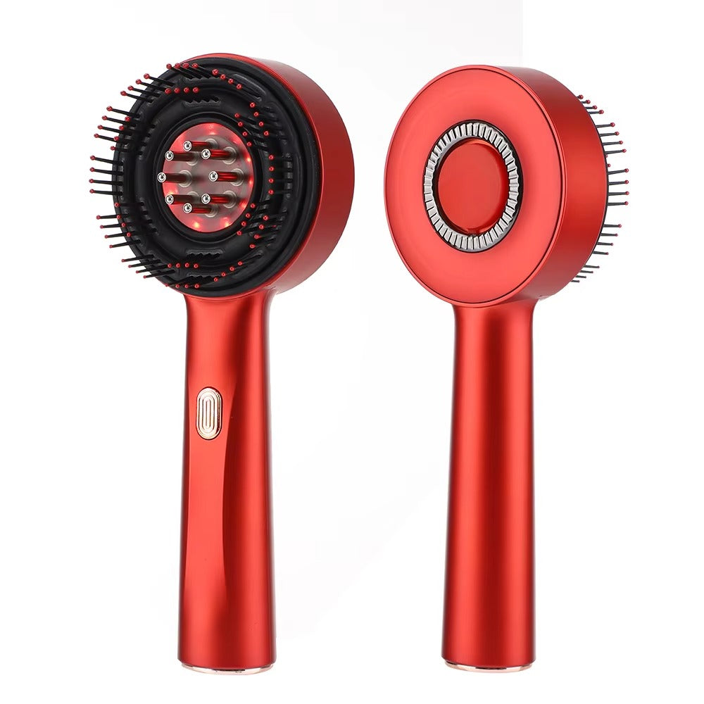 Microcurrent Scalp Massage Comb – Red Light Therapy | Rechargeable | Hair Care Liquid Compatible