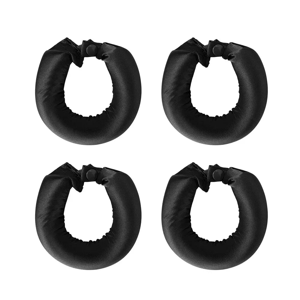 Satin Heatless Hair Curlers – 3 or 4-Piece Set | No-Heat Flexi Rods for Overnight Curls | For All Hair Types