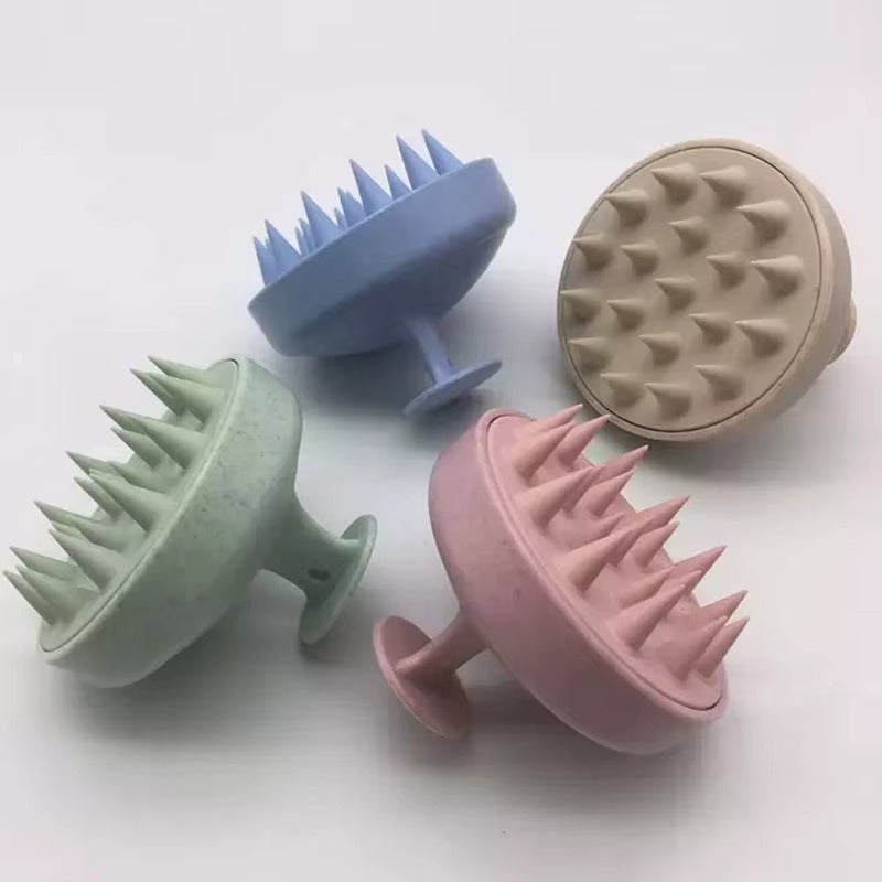 Silicone Scalp Shampoo Brush – Deep Clean & Massage | Hair Washing Tool | Anti-Slip Handle