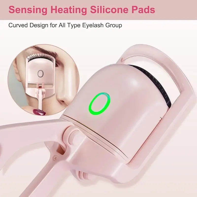 Rechargeable Heated Eyelash Curler – Dual Temp Settings | Type-C Charging | Long-Lasting Lift