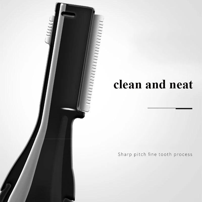 Rechargeable Eyebrow Trimmer & Facial Razor - Dual Blade Electric Shaver for Brows, Peach Fuzz & Body | Painless Precision Grooming | Portable & Washable