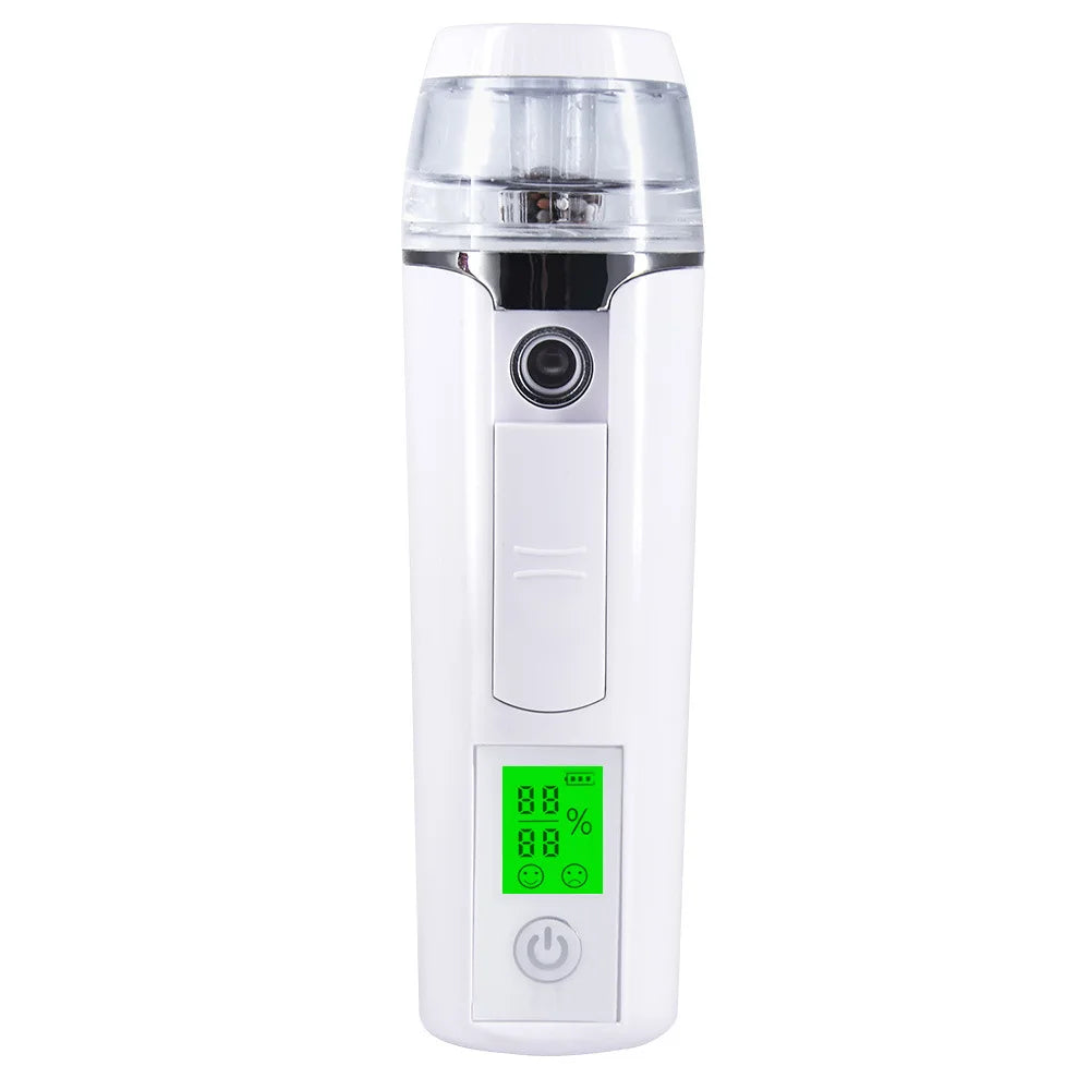 Nano Mist Sprayer with Negative Ions – Hydration & Oil Detection | 30ML Tank | USB Rechargeable