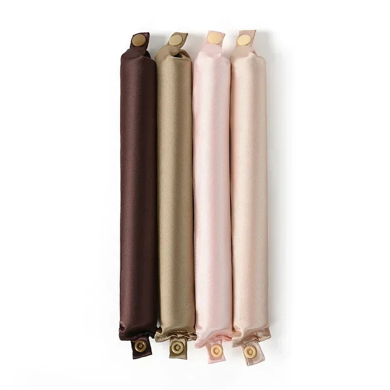 Satin Heatless Hair Curlers – 3 or 4-Piece Set | No-Heat Flexi Rods for Overnight Curls | For All Hair Types