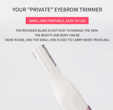 Rechargeable 4-in-1 Electric Eyebrow Trimmer | Painless Face & Bikini Razor | Nose/Ear Hair Remover | USB Portable Grooming Tool for Women & Men