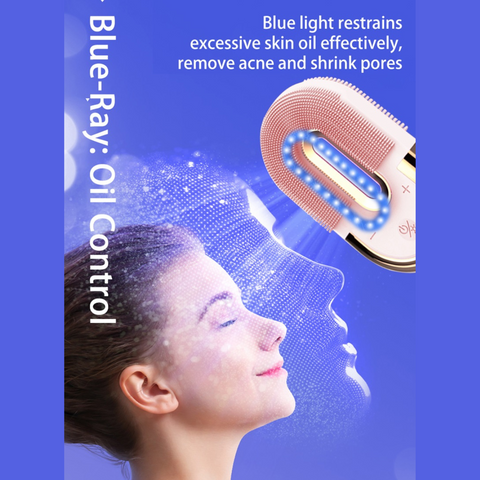 3-in-1 Electric Facial Cleansing Brush – High-Frequency Vibration Massager | 6 Speeds | Waterproof & Rechargeable
