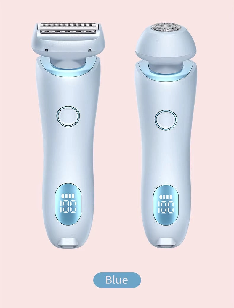 2-in-1 Electric Shaver for Women – Wet & Dry Use | Gentle, Painless Hair Removal | Travel-Friendly