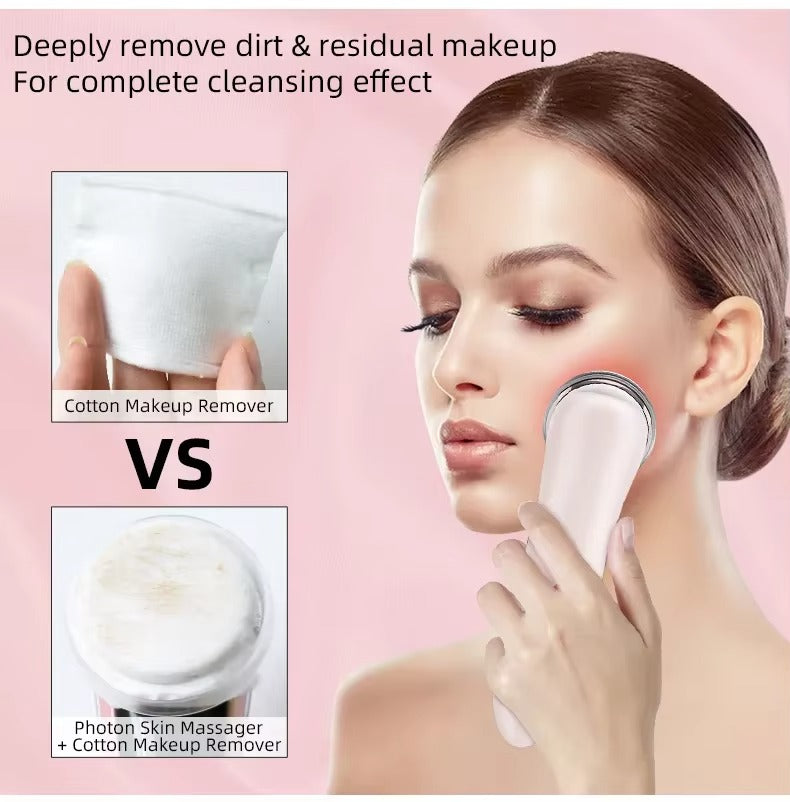 4-in-1 RF Facial Massager – Ultrasound + Rechargeable | At-Home Beauty Tool for Skin Radiance