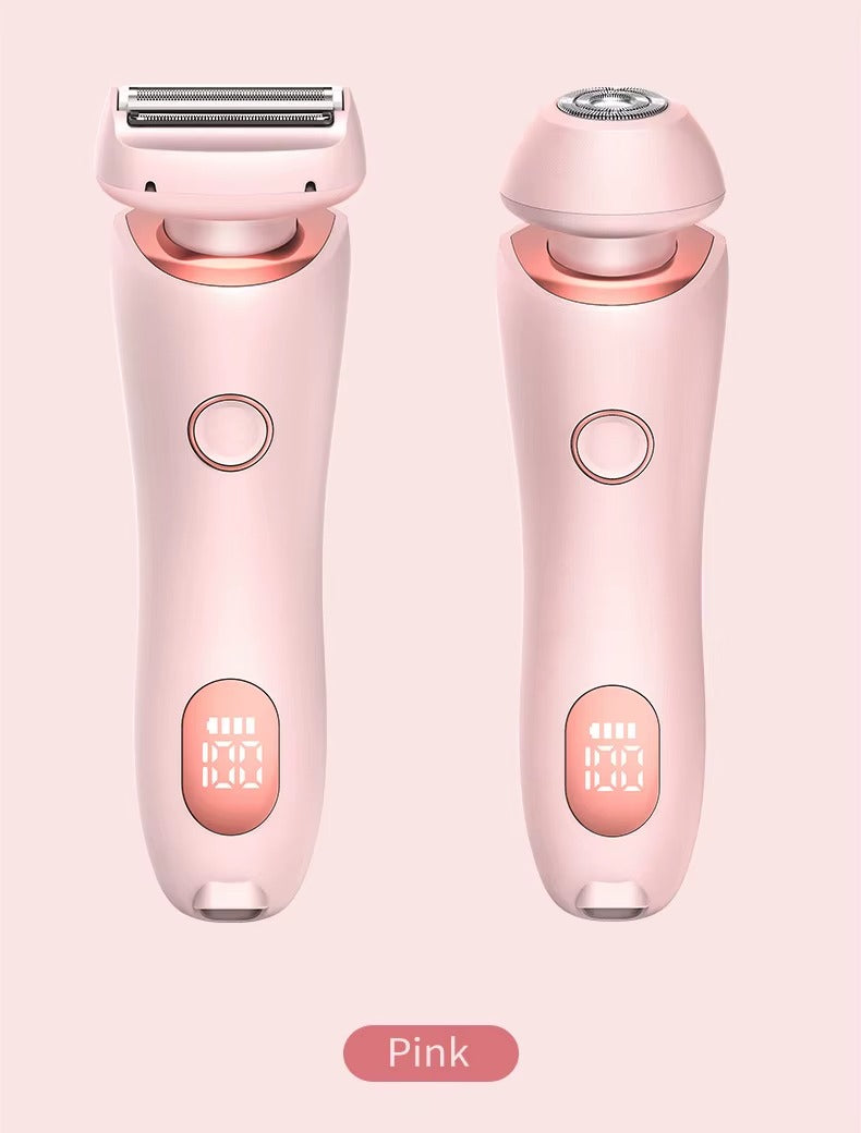 2-in-1 Electric Shaver for Women – Wet & Dry Use | Gentle, Painless Hair Removal | Travel-Friendly