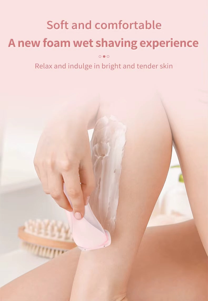 2-in-1 Electric Shaver for Women – Wet & Dry Use | Gentle, Painless Hair Removal | Travel-Friendly