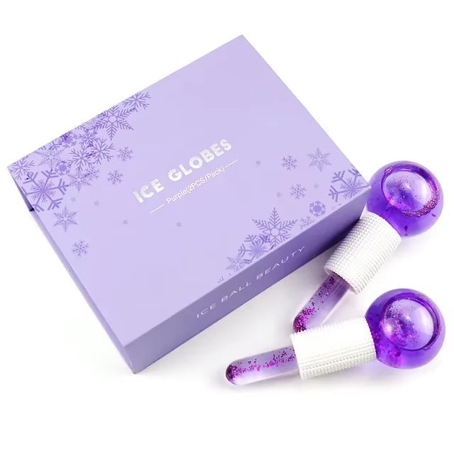 2-Piece Ice Globes Facial Massager – Cooling Face Therapy | Reduce Puffiness | Sculpt & Refresh