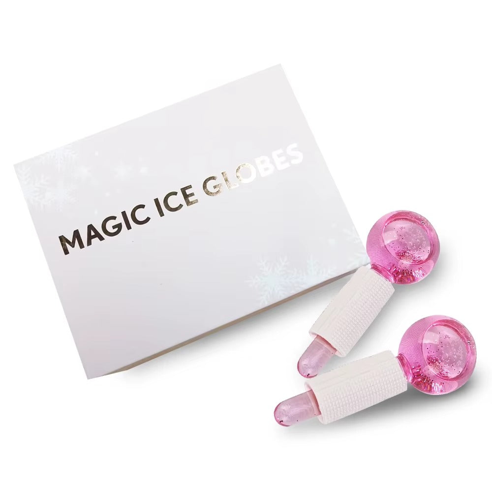 2-Piece Ice Globes Facial Massager – Cooling Face Therapy | Reduce Puffiness | Sculpt & Refresh