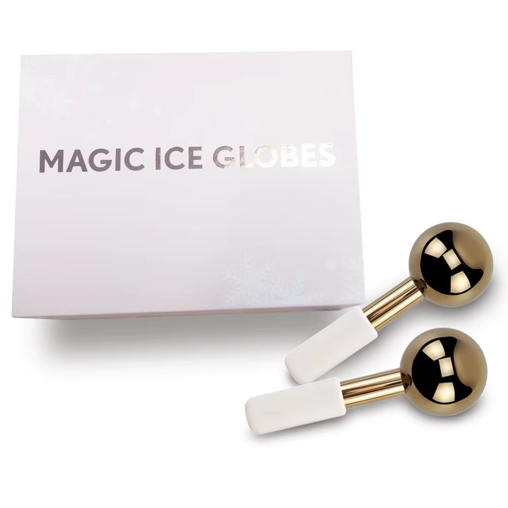 2-Piece Ice Globes Facial Massager – Cooling Face Therapy | Reduce Puffiness | Sculpt & Refresh