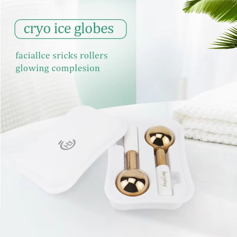 2-Piece Ice Globes Facial Massager – Cooling Face Therapy | Reduce Puffiness | Sculpt & Refresh