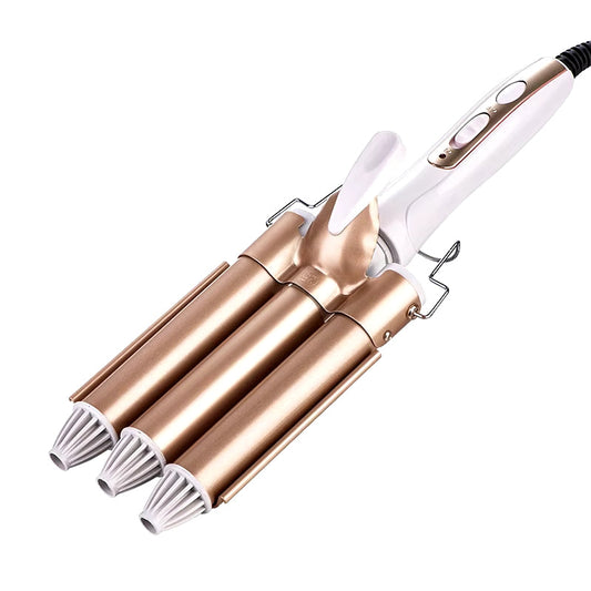 Professional Hair Curler – Ceramic Triple Barrel Waver | Fast Heat-Up | Negative Ion Technology