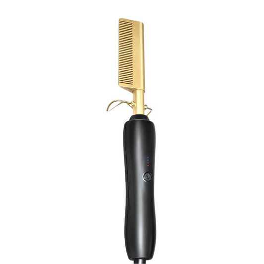 3-in-1 Hair Straightener Curler Comb – Ceramic Tourmaline Brush | LCD Heat Control | Fast Heating