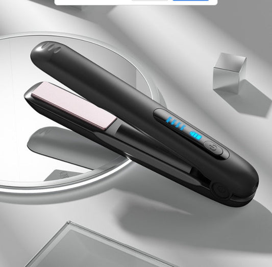 Cordless Hair Straightener — USB-Rechargeable Ceramic Plates & 60 Min Runtime