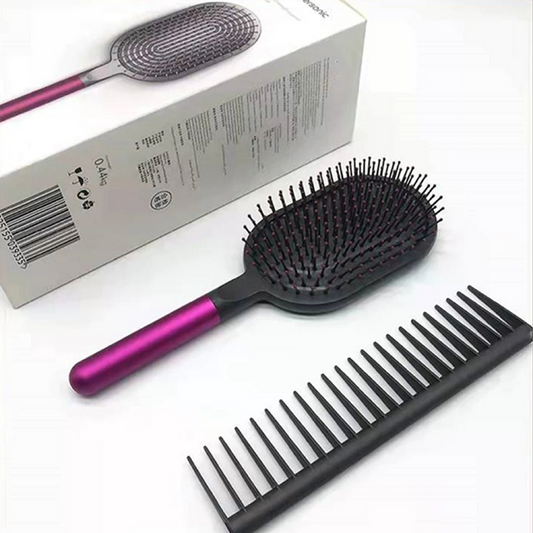 2-Piece Detangling Hair Brush Set – Scalp Massage Brush & Wide Tooth Comb | Bio-Friendly, Wet & Dry Use