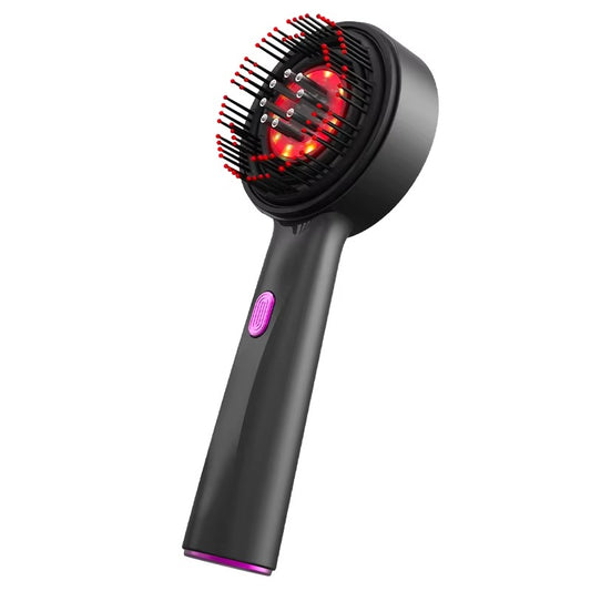 Microcurrent Scalp Massage Comb – Red Light Therapy | Rechargeable | Hair Care Liquid Compatible