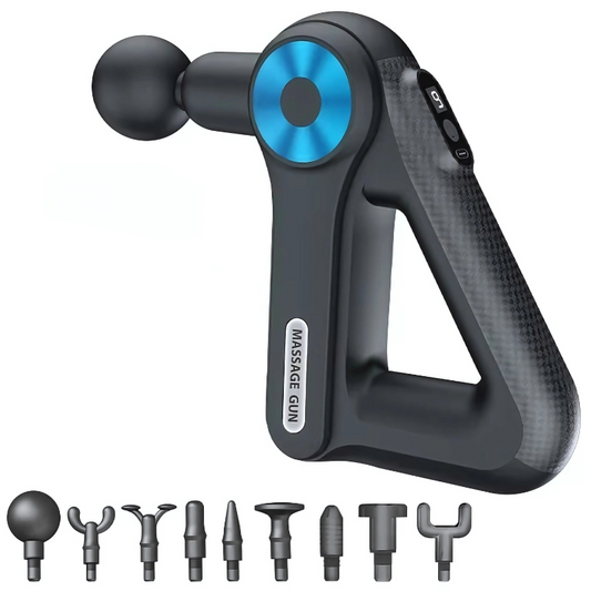 Smart Percussion Massage Gun – 9 Heads, Quiet Motor, Adjustable Speed