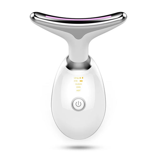 7-in-1 LED Facial Massager – 3 Heat/Vibration Modes + Light Modes | Dolphin Design | Rechargeable Skin Device