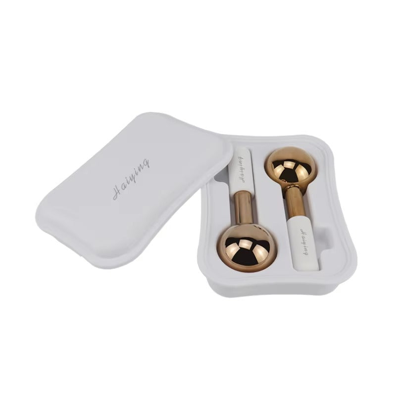 2-Piece Ice Globes Facial Massager – Cooling Face Therapy | Reduce Puffiness | Sculpt & Refresh
