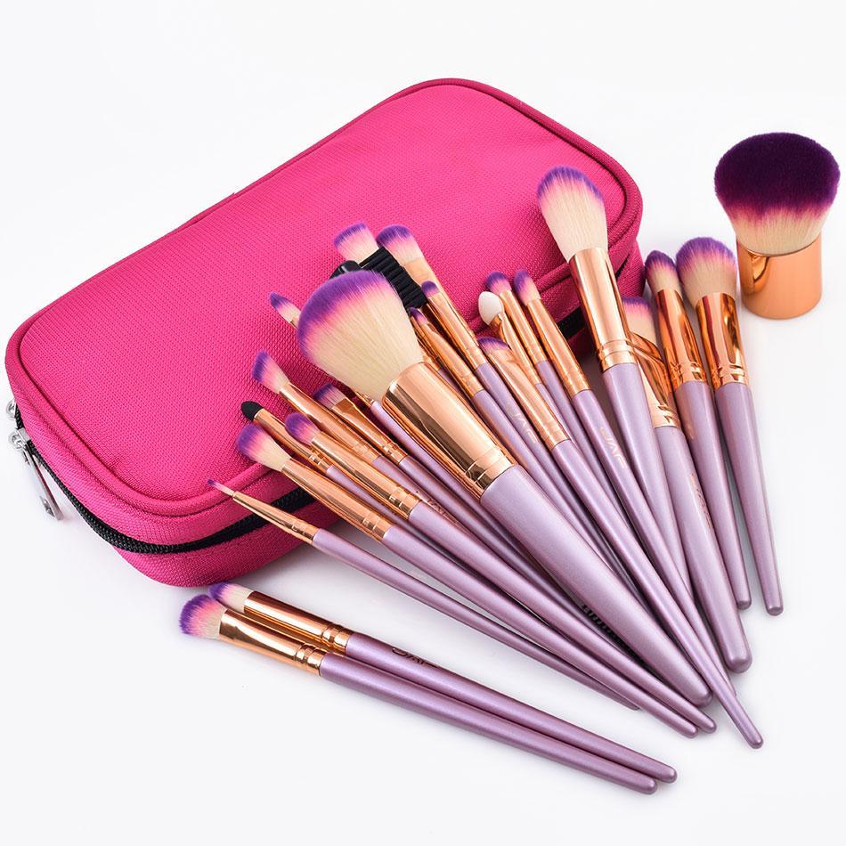 26-Piece Makeup Brush Set – Face & Eye Brushes with Cosmetic Bag | Cruelty-Free Synthetic Bristles